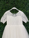 Teter Warm Elbow Sleeve Lace Gown SK25