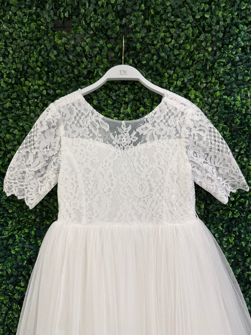 Teter Warm Elbow Sleeve Lace Gown SK25
