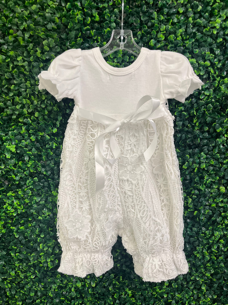 Bebe Gabrielle Off White Crochet Changing Outfit 3836-2