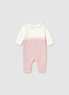 Mayoral Girl’s Pink Collared Knit One Piece Set 2601