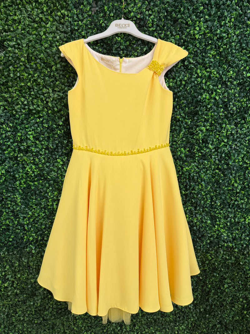Beggi Girls' Yellow Chiffon Special Occasion Dress 5818 Sara's Children's Boutique Beggi Girls' Yellow Chiffon Special Occasion Dress 5818 Sara's Children's Boutique
