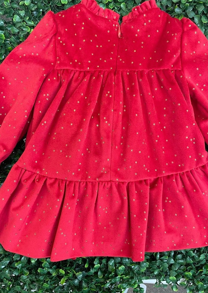 Mayoral Girls' Red Long Sleeve Velvet Dress – Sara's Children's Boutique