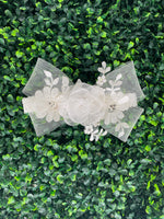 Accessories by Elena Floral Lace Bow Headband