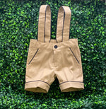 Bimbalo Boys’ Navy and Taupe Suspender Set 7673