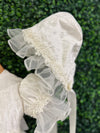 Piccolo Bacio Girls' Silk Embroidered Baptism Dress Virginia