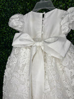 Macis Design Girls’ Crochet Lace Christening Gown