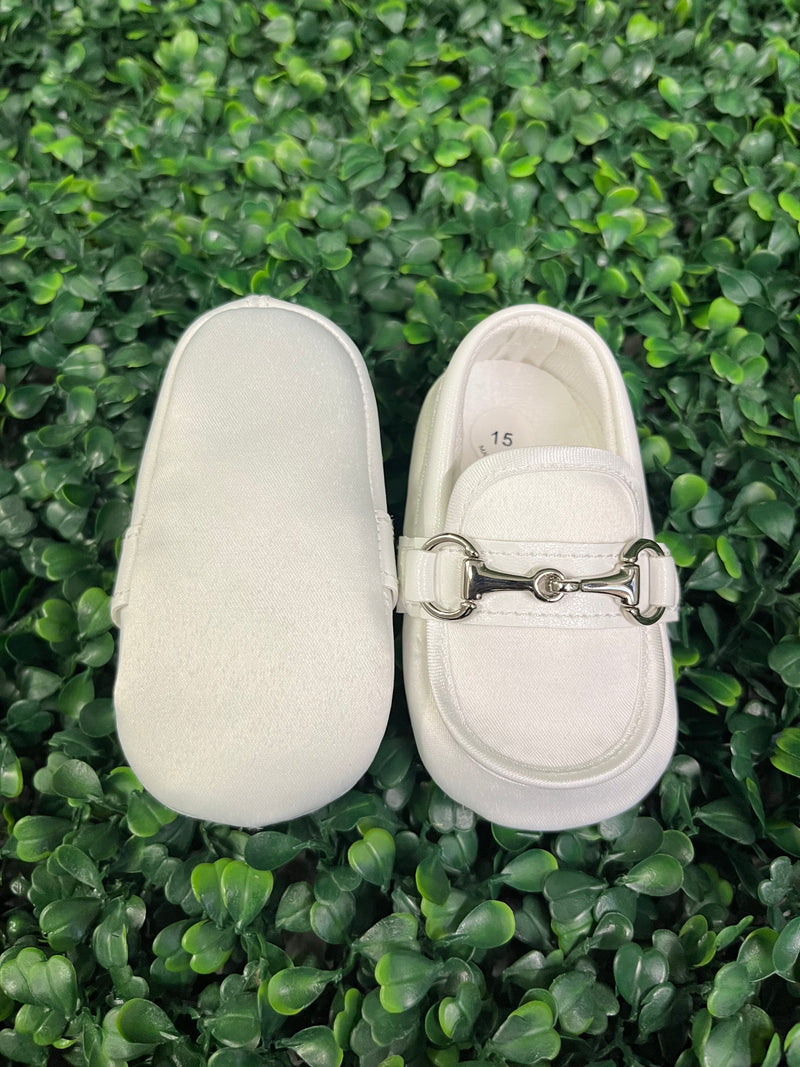 Michelina Bimbi Boys' Satin Loafer Christening Shoes 3759