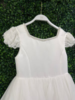 Teter Warm Satin Tiered Gown With Pearl Back Back SK20