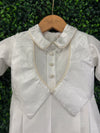 Piccolo Bacio Boys' Shantung Outfit with Jacquard Vest Mark