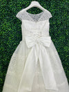 Michelina Bimbi Crochet and Floral Communion Gown Crochet J4000AM