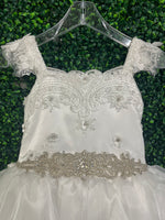 Piccolo Bacio Custom Made Couture Lace Applique Communion Dress Hannah