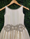 Piccolo Baccio Silk and Lace Communion Gown Faith - Sample Sale