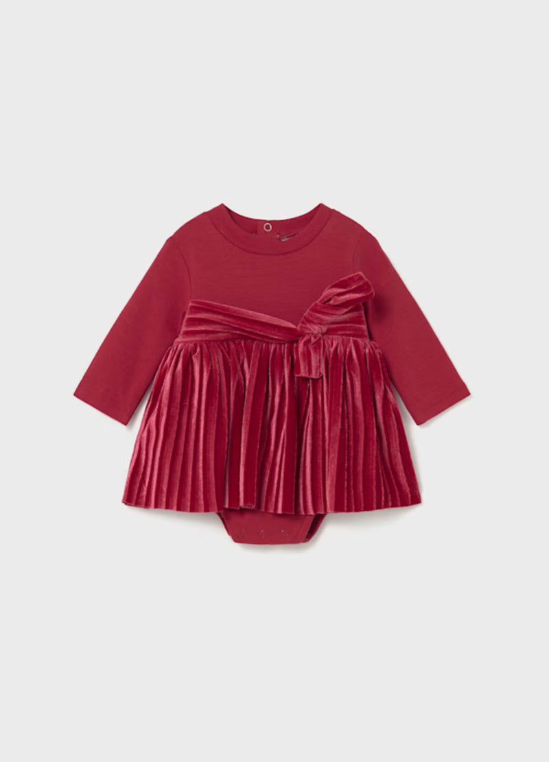Mayoral Baby Girls’ Velvet Gathered Dress 2812