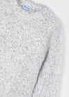 Mayoral Girls’ Silver Shimmer Knit Sweater and Pleated Skirt Set 4306