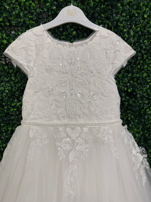 Princess Daliana Girls’ Subtle Beading  Tulle Long Gown - Z25029