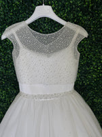 Michelina Bimbi Bolero Communion Dress with Shimmer Detail J4201