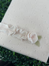 Bimbalo Made in Itay! Girls' Cotton Knit Rosette  Blanket