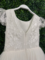Teter Warm Scattered 3D Floral Bodice Tulle Long Gown GS04