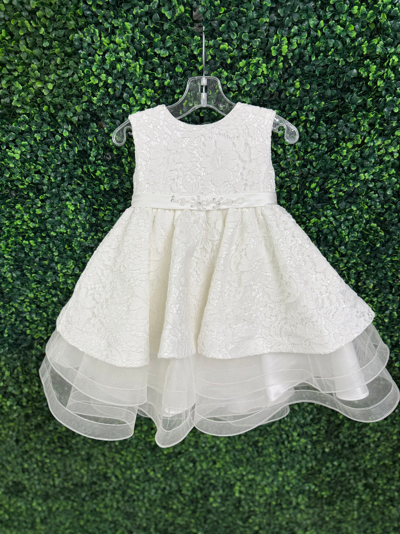 Macis' Design Girls' Lace Tiered Dress - 22003