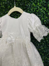 Macis Design Girls’ Taffeta and Lace Christening Dress CH1294