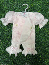 Katie Rose, Floral Cotton  Embroidered Lace Layette Set