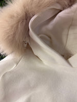 Bimbalò Girls’ Italian Fur Trim Two Piece Sweater Set