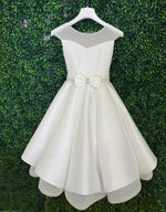 Michelina Bimbi Mikado Shimmer Communion Gown J4203