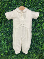 Piccolo Bacio Boys' Baptism Outfit with Jacket Salvatore