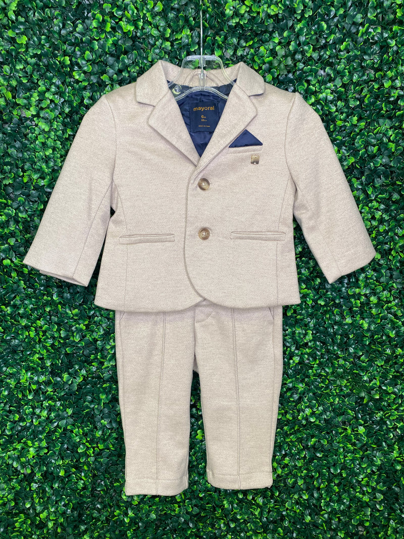 Mayoral Boys’ Beige 2 Piece Suit 2531