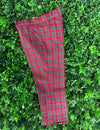 Bimbalo' Green Argyle Sweater and Tartan Plaid Pants Three Piece Set