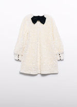 Abel & Lula Winter White Sequin Dress 5525