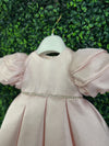 Bimbalo’ Girls' Tiered Puff Sleeve Pink Shimmer Party Dress
