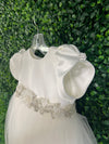 Nan & Jan Couture Pearl and Rhinestone Embellished Cathedral Christening Gown -35052