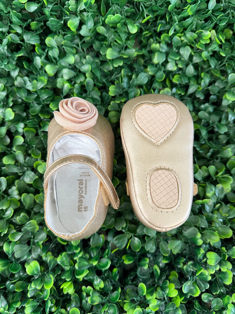 Mayoral Girls’ Infant Bronze Rose Mary Janes - 9960