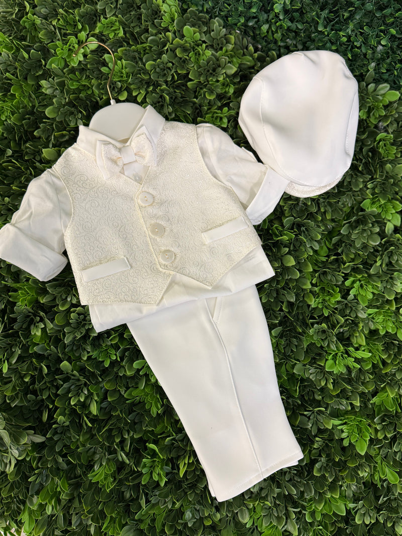 Michelina Bimbi Boys Brocade Vest Christening Outfit