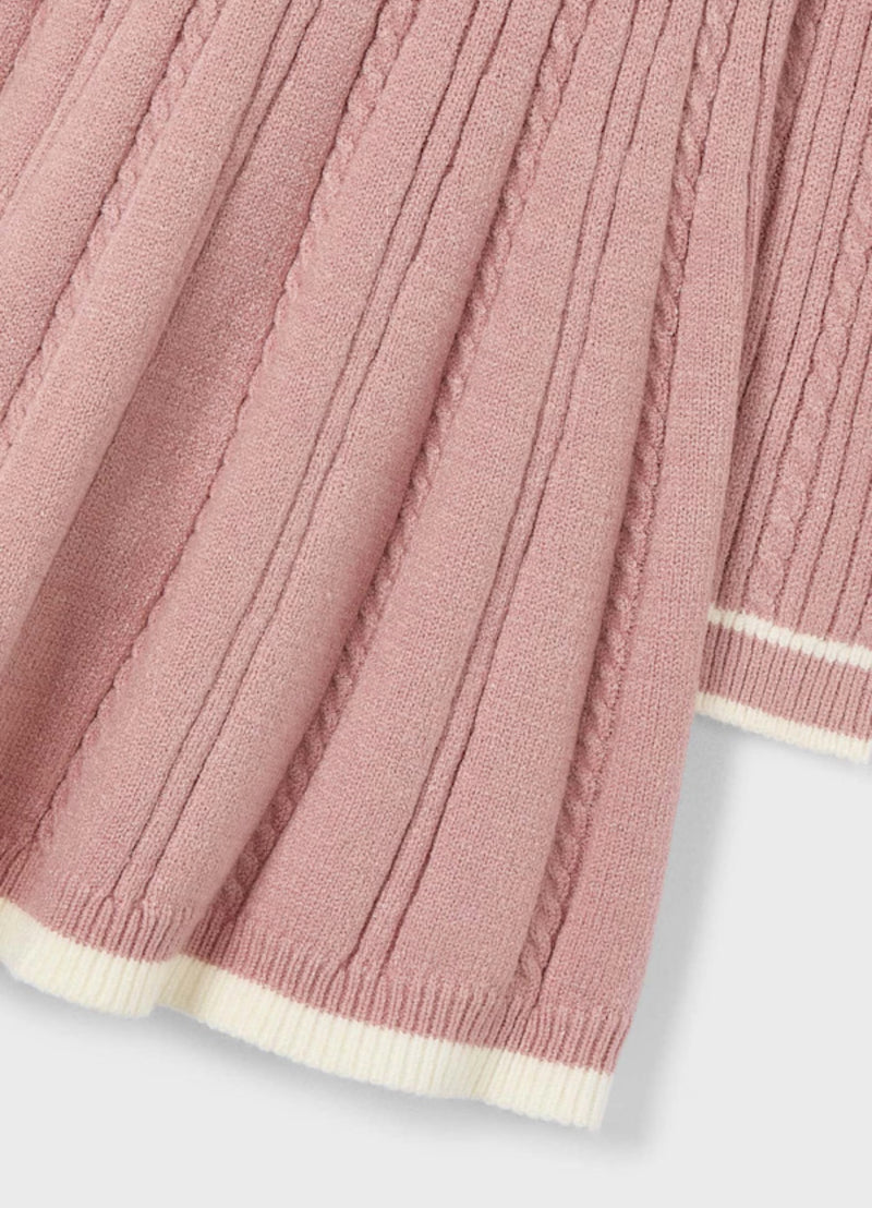 Mayoral Rose Pleated Knit Dress 4920