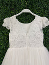 Teter Warm Lace Cap Flutter Sleeve Gown SK15