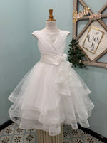 Michelina Bimbi Tiered Shimmer Gown J4213