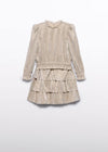 Abel and Lula Girls’ Shimmer Pleated Two Piece Skirt Set 5541