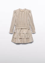 Abel and Lula Girls’ Shimmer Pleated Two Piece Skirt Set 5541