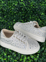 Girls’ Scattered Rhinestone Slip On Sneaker - 5149