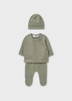 Mayoral Baby Sage Knit Three Piece Outfit 9981