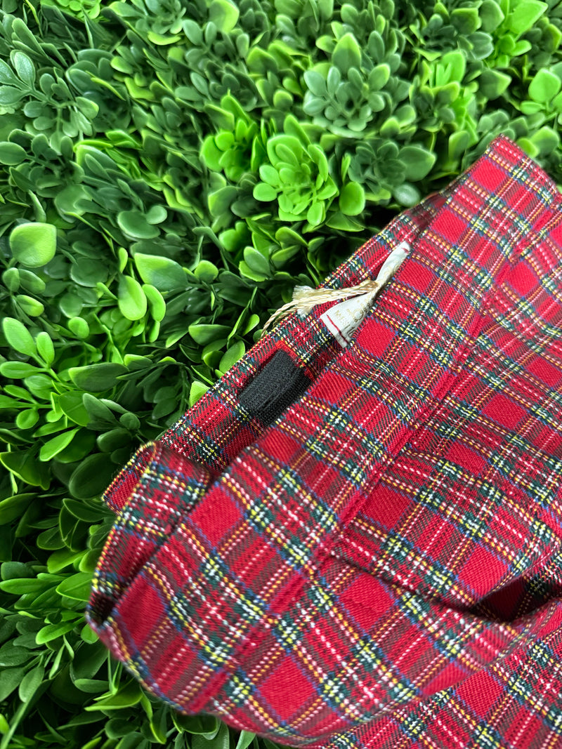 Bimbalo' Green Argyle Sweater and Tartan Plaid Pants Three Piece Set