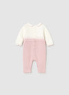 Mayoral Girl’s Pink Collared Knit One Piece Set 2601