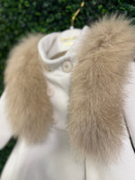 Bimbalò Girls’ Fur Trim Peacoat