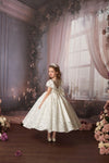Princess Daliana Floral Lace Gown D24469