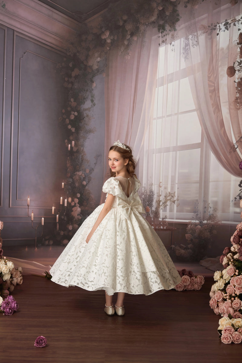 Princess Daliana Floral Lace Gown D24469