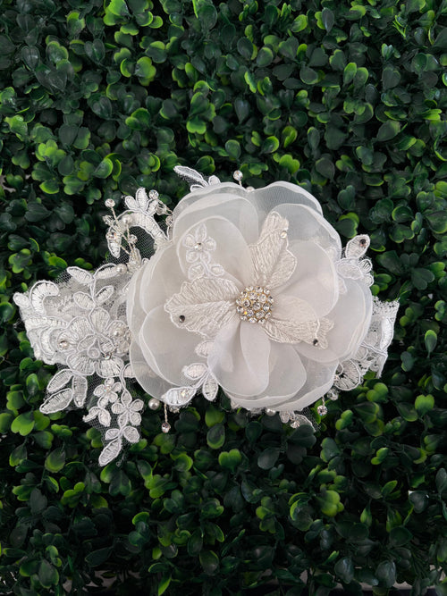 Accessories by Adriana Organza Flower Lace Headband