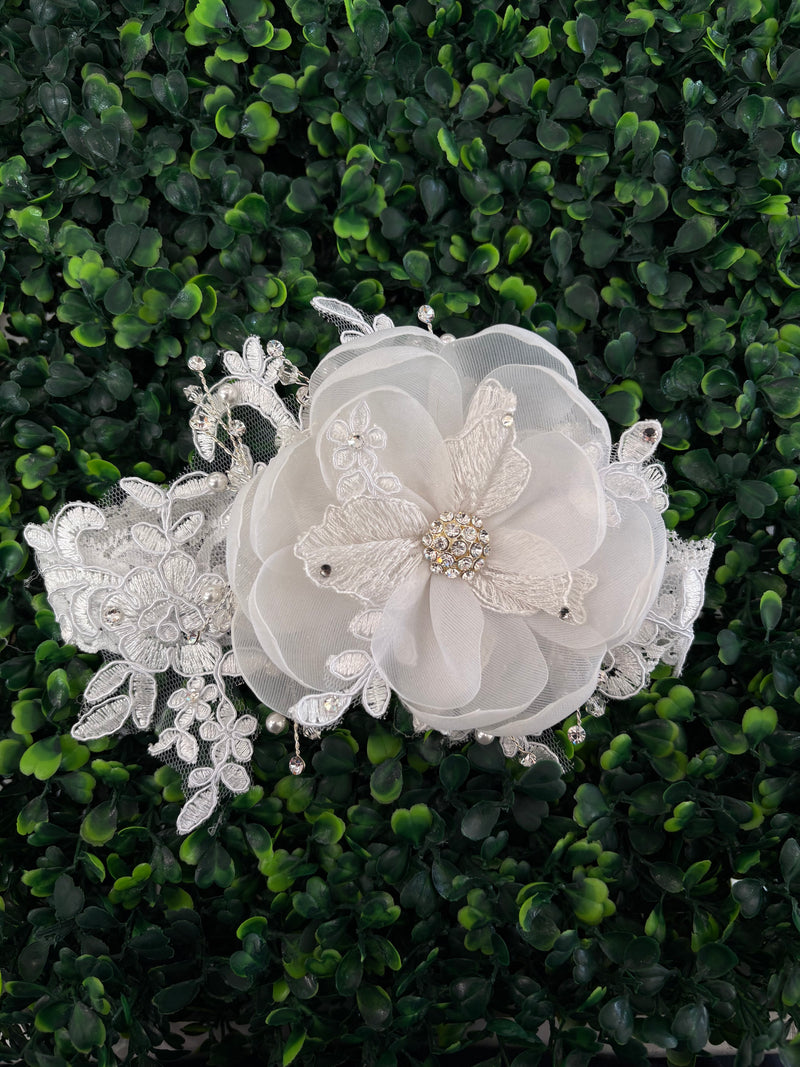 Accessories by Adriana Organza Flower Lace Headband