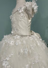 Piccolo Bacio Couture Floral Silk Gown Geraldine